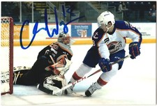 Chris Wagner Autographed 4x6 Photo Norfolk Admirals #18 White