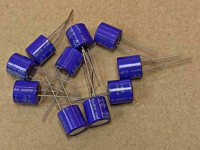 10PCS OS.CON Sanyo 10v 10uf 10V Plug-in Solid Capacitor - Foto 7