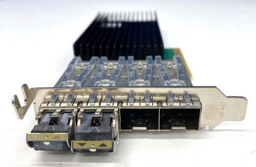 Dell 9TF20 DTV7K Low Profile Silicom PE310G4I71LB-XR Quad SFP+ 10Gb Network Card - Picture 3 of 3
