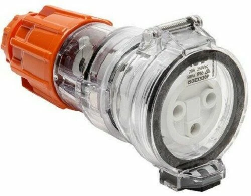 Orange Industrial Electrical Outlets