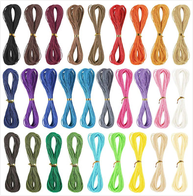 35 Colors 1Mm Waxed Polyester Cord Bracelet Cord Wax Coated String for Bracelets