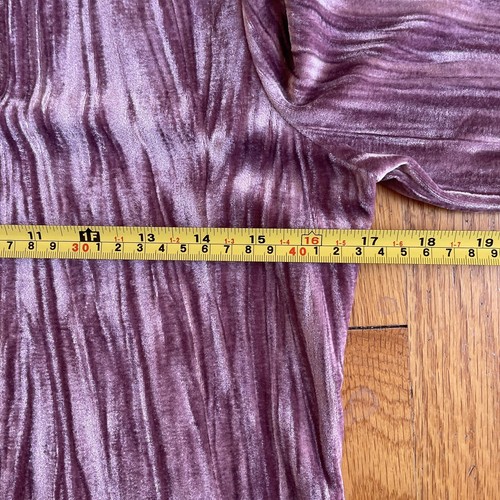 Pilcro Anthropologie Pink Crushed Velvet Velveteen Mock Neck Top Blouse Size XS - Picture 5 of 8