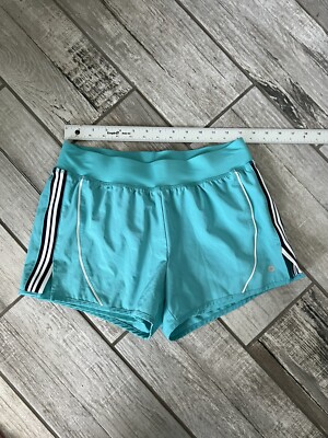 AVIA lined Shorts Womens Small Blue Turquoise Stretch Athletic Running 