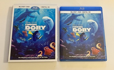 Disney Finding Dory Disney Blu-Ray DVD Digital And Slip Cover Nice