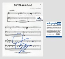 OLIVIA RODRIGO AUTOGRAPH SIGNED DRIVERS LICENSE SHEET MUSIC ACOA