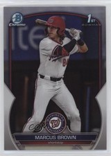 2023 Bowman Draft Chrome Refractor Marcus Brown #BDC-26 12g7