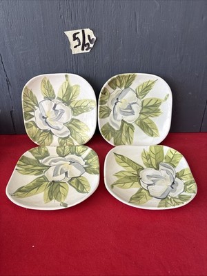 DWN3-5B-Red Wing MAGNOLIA  Salad Plates Set of FOUR (4)