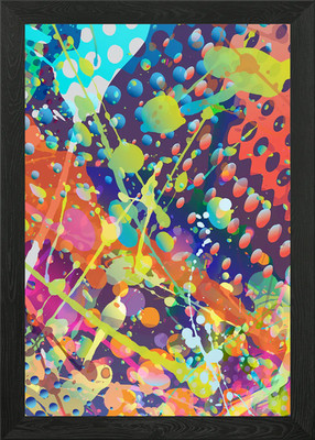 Color Splash gerahmtes Wandbild Poster Leinwanddruck Bild
