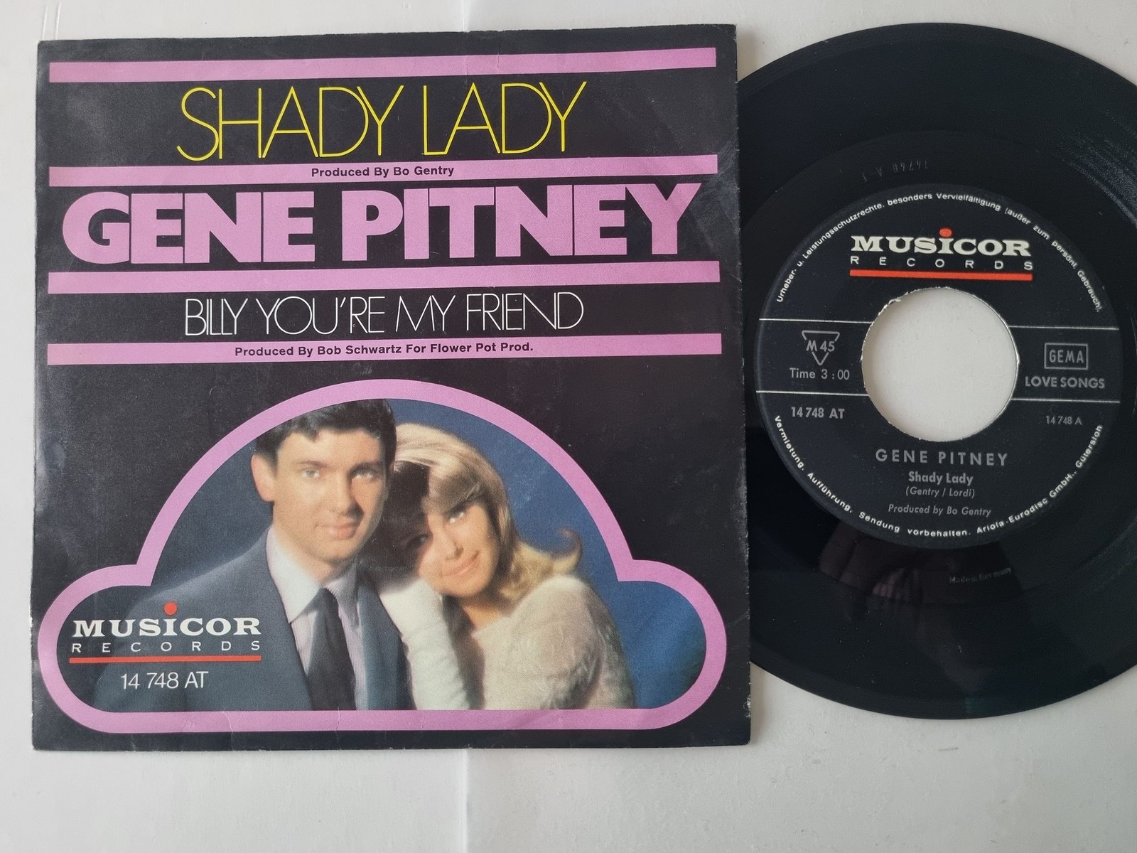 Gene Pitney - Shady Lady 7'' Vinyl Germany