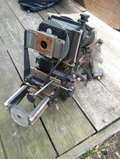 RARE Ant. Folding Camera PHOTO ENLARGER SUPER OMEGA by Simon Bros Long Is, NY.