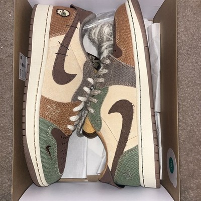  Jordan 1 Retro OG x Zion Williamson Low Voodoo (DZ7292-200) - Size 10 Mens
