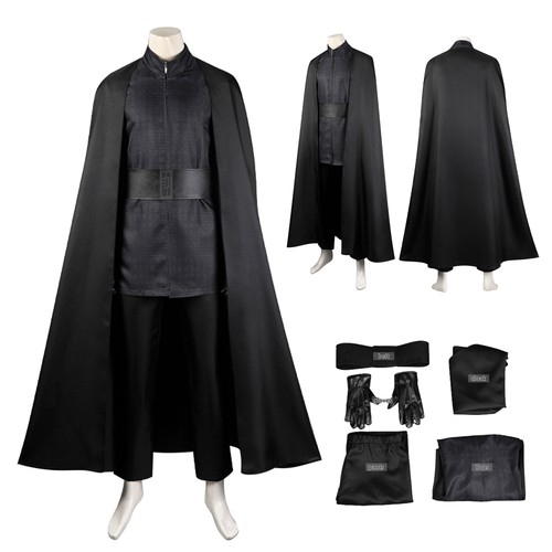 Kylo Ren Cosplay Full Set Deluxe Mens Outfits Force Awakens Costume Halloween US