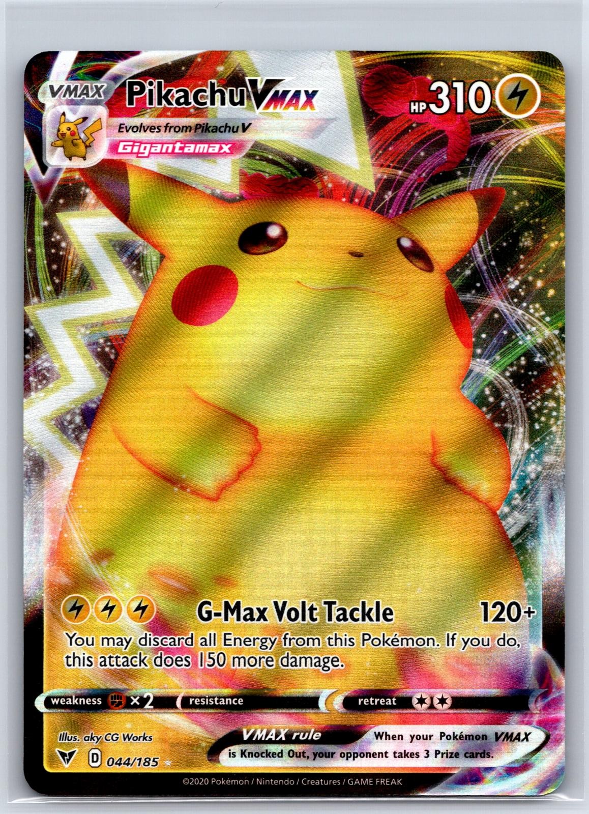 Pikachu VMAX 044/185 Full Art Ultra Rare Vivid Voltage Pokemon Holo NM/M 520-28