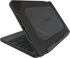 ZAGG Rugged Book Case, Hinged with Detachable Backlit Keyboard for iPad Air