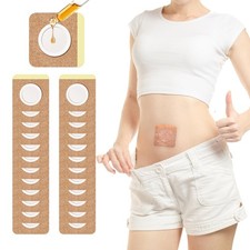 72Pcs Castor Oil Pack Wrap, Organic Cotton Castor Oil Patches for Belly Button,