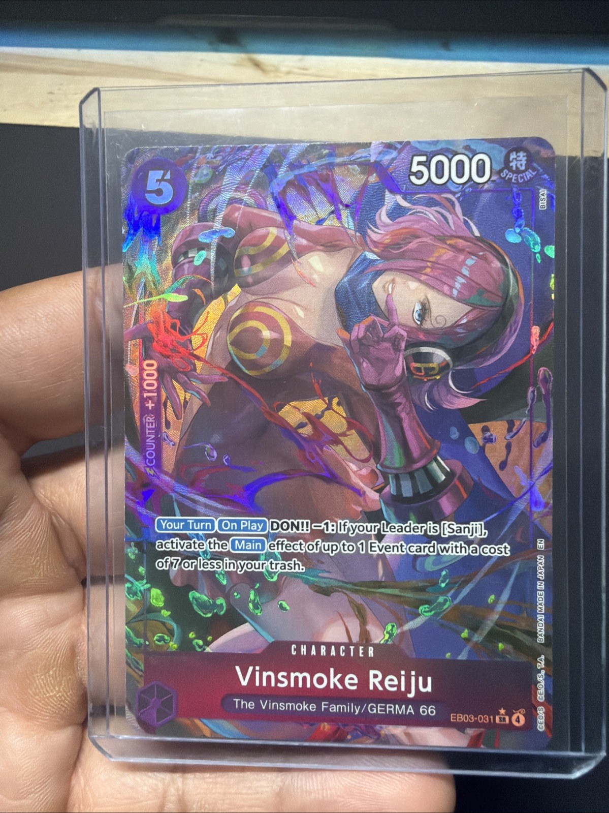 Vinsmoke Reiju EB03-031 Alt Art SR Extra Booster Heroines Edition One Piece TCG