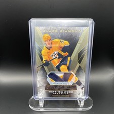 Upper Deck 2023-24 Black Diamond Matthew Wood Premium Relic #BDB-WO Predators 