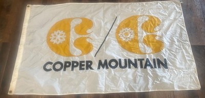 RARE Copper Mountain Colorado Ski Flag Hung On The Slopes History