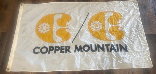 RARE Copper Mountain Colorado Ski Flag Hung On The Slopes History