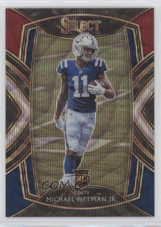 2020 Select Club Level Tri-Color Prizm 75/99 Michael Pittman Jr Rookie RC 08lb