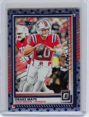 2025 Panini Donruss Optic Stars Prizm Drake Maye New England Patriots #47