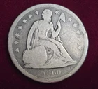 1860-O United States Seated Liberty Silver Dollar $1