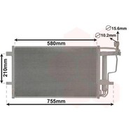 VAN Wezel Kondensator Klimaanlage KlimaküHler FüR Mazda 3 BL 1.6 MZR 2.0