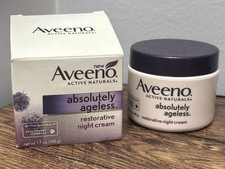 Aveeno Absolutely Ageless Restorative Night Cream 1.7 oz 48 g Blackberry Complex