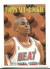 HAROLD MINER 1993-94 TOPPS ALL ROOKIE TEAM CARD NM-MT CONDITION. rookie card picture