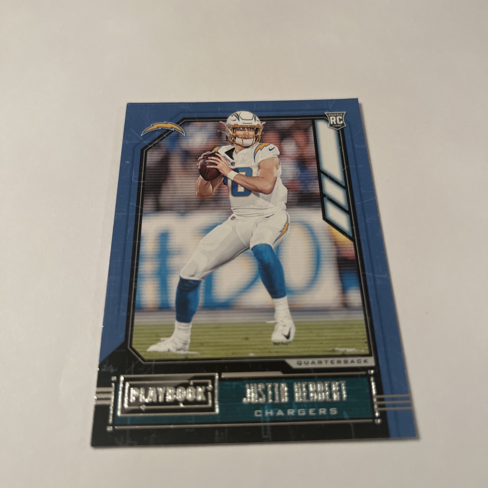 2020 Panini Playbook Justin Herbert Rookie # 103 Los Angeles Chargers 