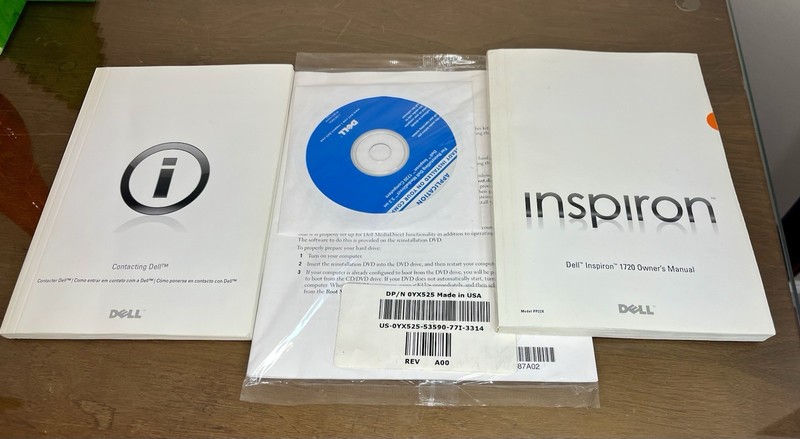 OEM Manual, MediaDirect Disc - Dell Inspiron 1720 OEM Sealed