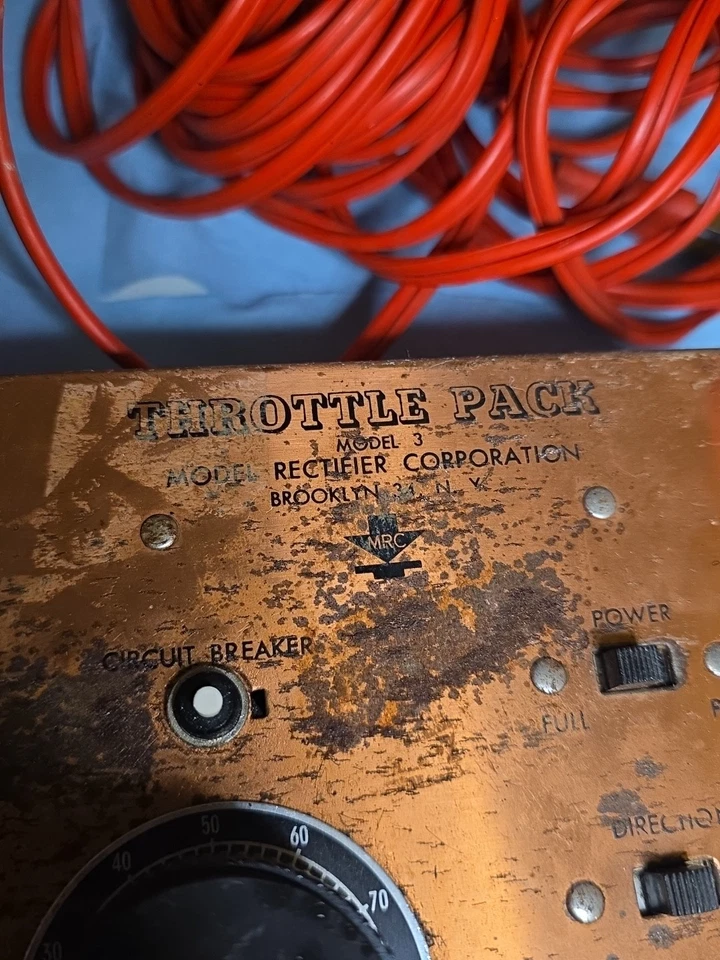 MRC Throttle Pack Model 3 HO N Model Train Transformer Untested.Parts Or Restore - Image 3 of 4