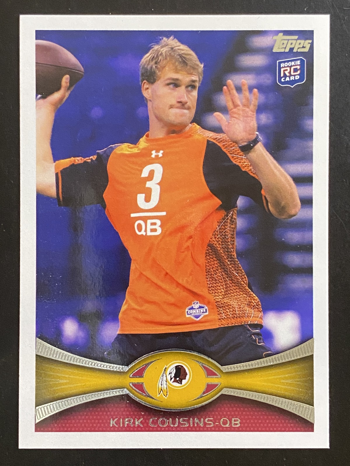Kirk Cousins 2012 Topps Football Rookie Card Washington Redskins #326