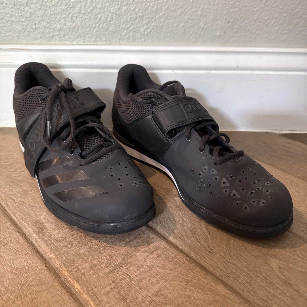 adidas Powerlift 3.1 Utility Black Shoes Mens Adidas Powerlift 3.1 Utility Black Weightlifting  main image 2