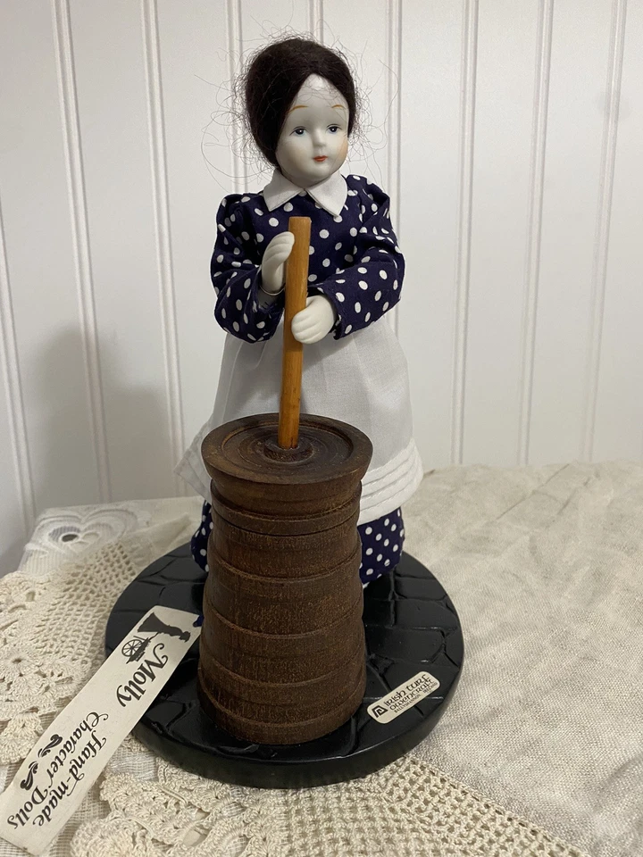 Vintage Doll Molly, Churning Butter - Image 2 of 4