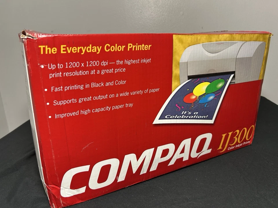 Compaq IJ300 Color Inkjet Printer Open Box Missing Ink - Image 2 of 4
