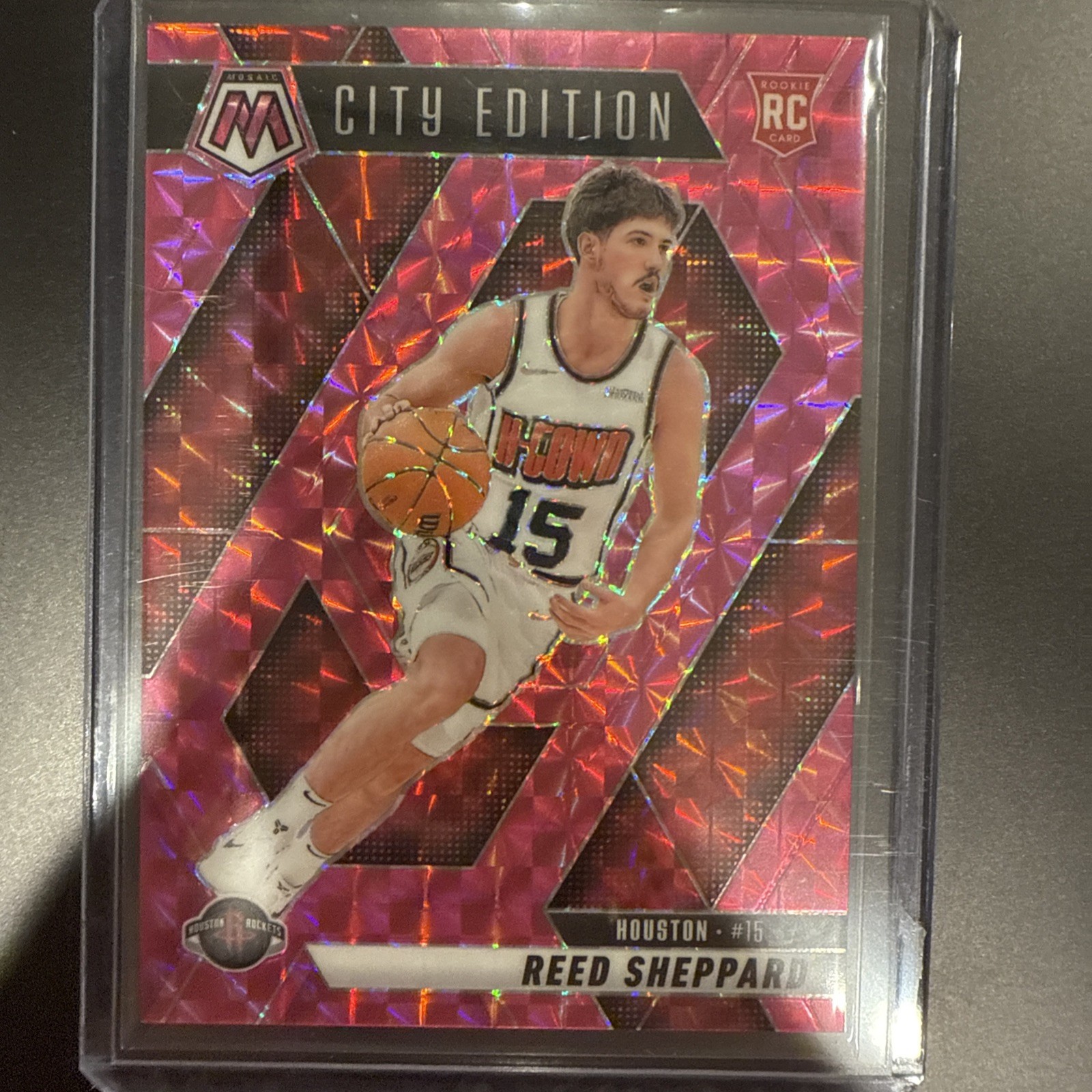 2024-25 Panini Mosaic Basketball Reed Sheppard Rc Pink City Edition / 175