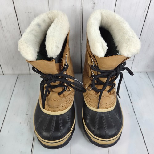 Sorel Caribou YOUTH Waterproof Insulated Boots US 1 UK 13EU 32 (1123511281) Buff - Picture 7 of 18