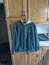 Vintage 90  s Tahoe Activewear Sweatshirt Mens Medium Green Fleece USA Made EUC