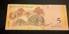 Venezuela Banknote 5 Bolivares 2011 Banknote