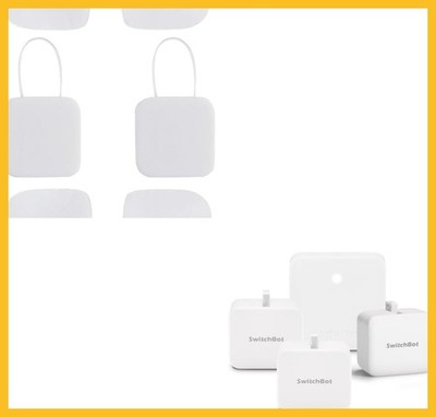 SwitchBot Bot 3Pack with Hub Mini & SwitchBot Accessory Add-on 3M Sticker Mate
