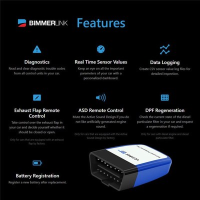 ˇVgate Vlinker BM + OBD2 V2.2 Dual Mode 4.0