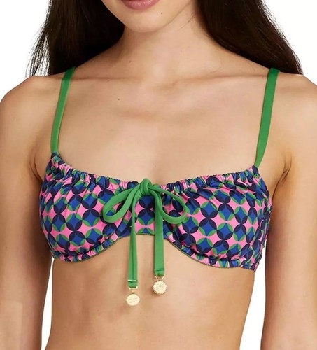 $168 Kate Spade NY Size M Pink Cloud Underwire Top & Bottom 2-Pc Swimsuit Set - Picture 7 of 16