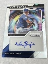 2021 Prizm: #DS-WB Wes Benjamin Debut Ref Auto RC NM-MT OR BETTER