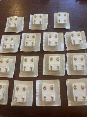 Studex Ear Piercing Earrings For Studex gun 15 pairs for $70.00