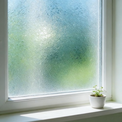 #ad #ad Frosted Static Cling Glass Window Film Non Adhesive 3D Pressed Water Ripple ... $21.24