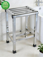 Stainless Steel Shower Stool Tall Bench 18.11 Waterproof Durable Bath Chair