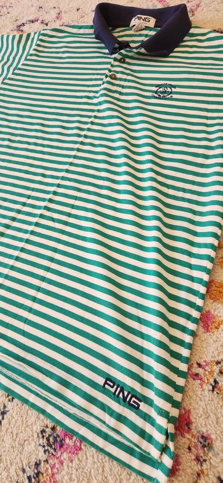 Camisa polo vintage Ping KARSTEN para hombre XL Saucon Valley Country CLUB PA 90s Foto 2 de 4