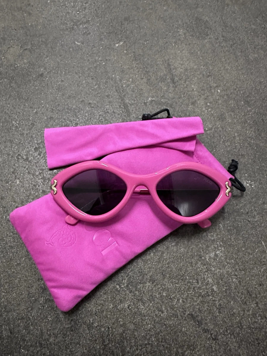 EMILIO PUCCI EP0043 Sunglasses In Shiny Pink / Smoke Mirror Org $298 Emilio Pucci EP0043 Sunglasses | FREE Shipping - Go-Optic.com main image 3
