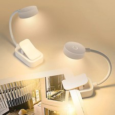 USB Rechargeable LED Book Light - Flexible Clip-On Reading Lamp for Book Lovers